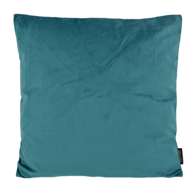 Velvet Petrol Kussenhoes | Fluweel - Polyester | 45 x 45 cm | Blauw - Groen