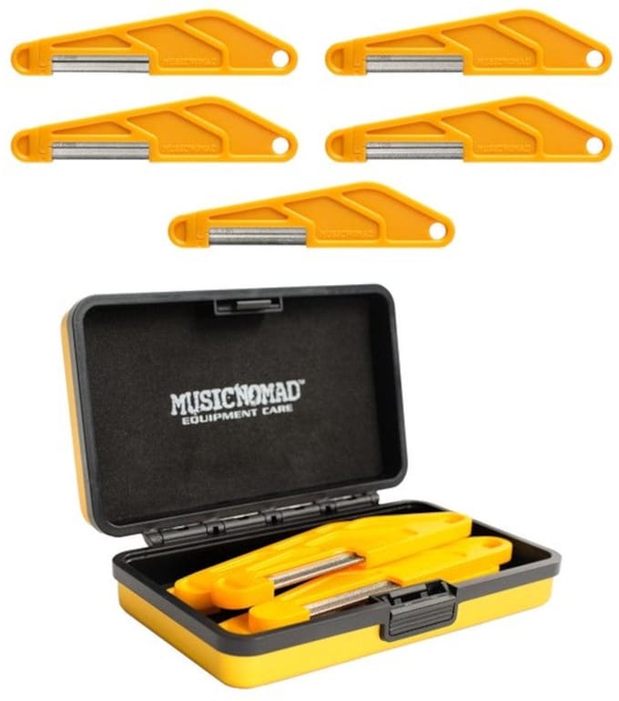 MusicNomad MN673 Diamond Coated Nut Vijl Set - Basgitaar