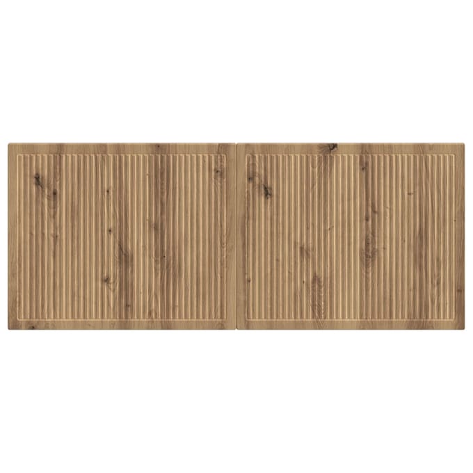 vidaXL - Wandgemonteerd - Hoofdbord - EDE - Artisanaal - eiken - Bewerkt - hout