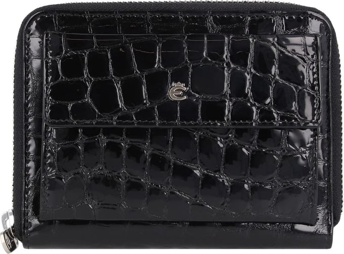 Esquire Nizza Portemonnee RFID-bescherming Leer 15.5 cm - Dames - Horizontaal - schwarz