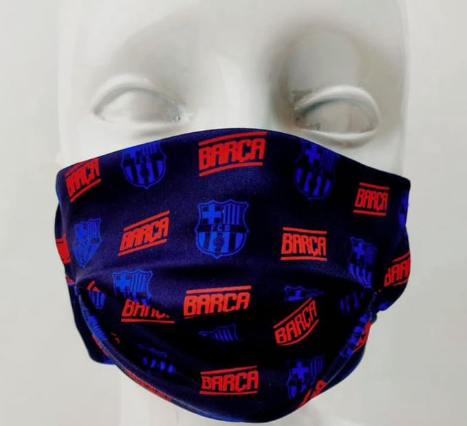 FC Barcelona Mondmasker Wasbaar – Blauw – Volwassenen