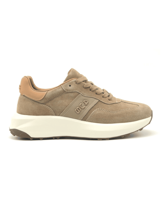 Mannen sneaker 4us ♪ RIS001-CAM Bruin
