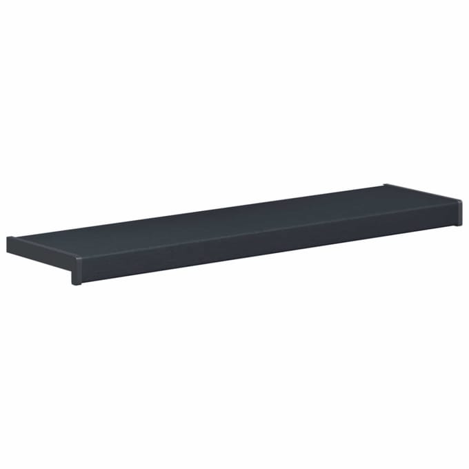 vidaXL - Raamdorpel - Antraciet - met - houtnerf - 80 - x - 25 - x - 4,5 - cm - PVC