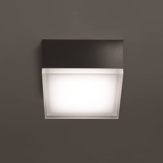 LCD LED buitenwandlamp 1425 grafiet 12,5 x 12,5cm