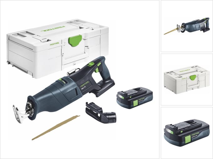 Festool RSC 18 EB-Basic accu-reciprozaag 18 V borstelloos + 1x accu 3,0 Ah + Systainer - zonder oplader