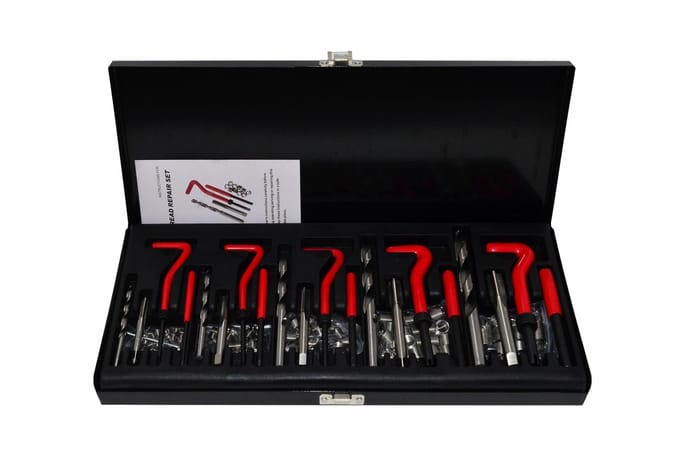 Awtools Black Line - Draad Reparatieset - M5-M12 - 131-delig