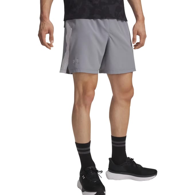 Launch Pro 7 Running Korte Broek Heren Steel/Halo Gray/Reflective M
