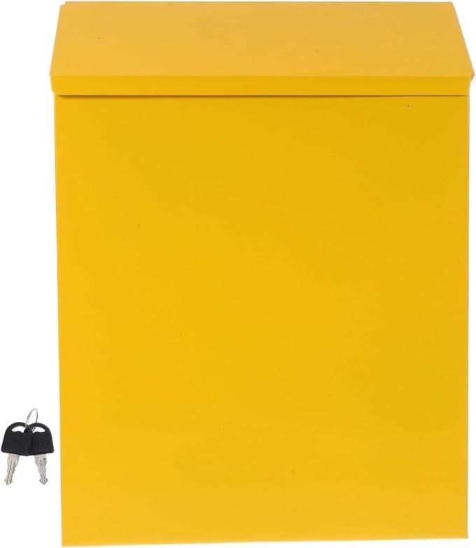 Brievenbus - Suggestiebox Klachtenbox - Post Opslag - Grote Opslagcapaciteit - 29.5 x 21.7 x 6.8 cm - Wit