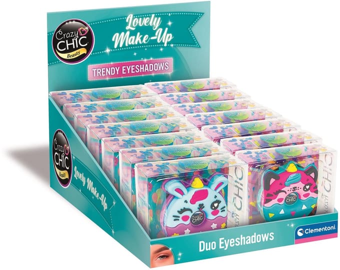 Clementoni - Crazy Chic - Oogschaduw - 2 kleuren - Animal donuts - vanaf 6 jaar