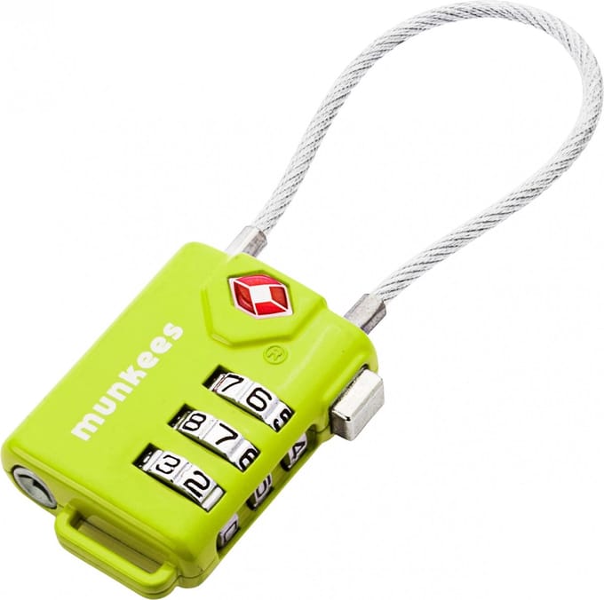 Munkees Tsa Cijferslot Kabelsluiting Groen 10 X 3,3 X 1,4 Cm