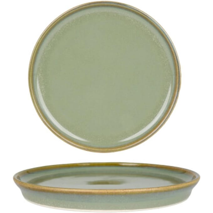 Bonna Dessertbord - Sage Hygge - Porselein - 16 cm - set van 6