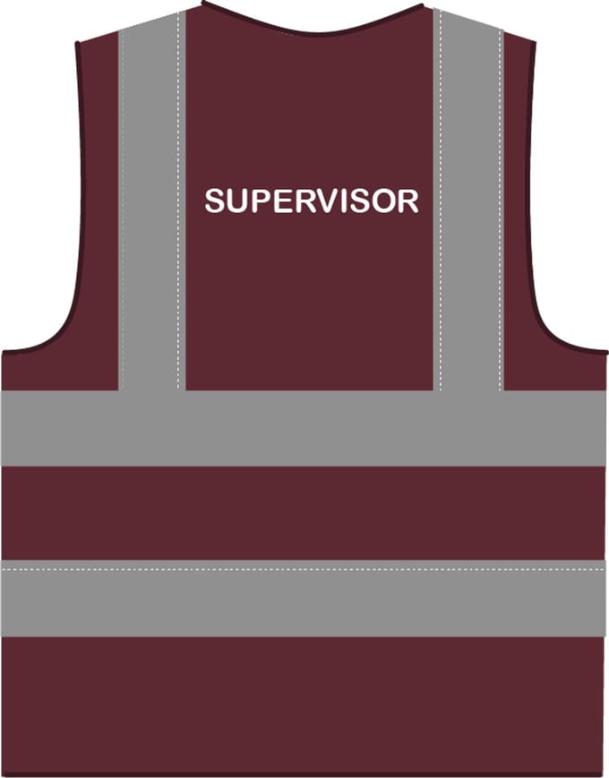 Supervisor hesje RWS bordeauxrood