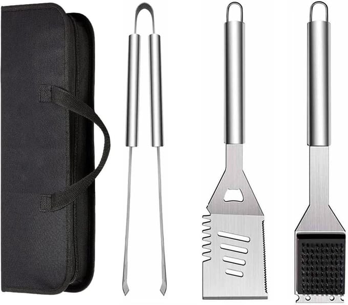 Lexium barbecue accessoires - barbecue tang - barbecue gereedschap - barbecue set