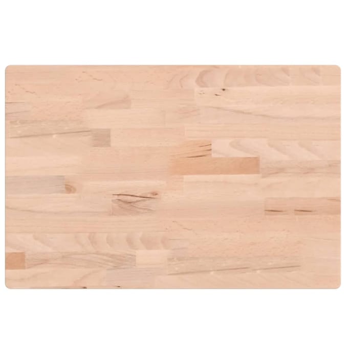 vidaXL - Wastafelblad - 60x40x4 - cm - massief - beukenhout