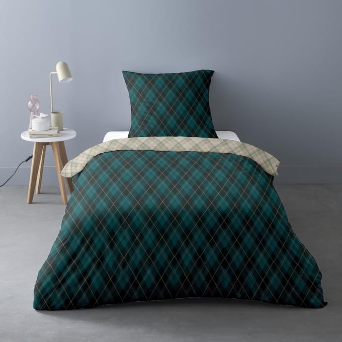 Luxe Flanel dekbedovertrek 1 persoons Nahor