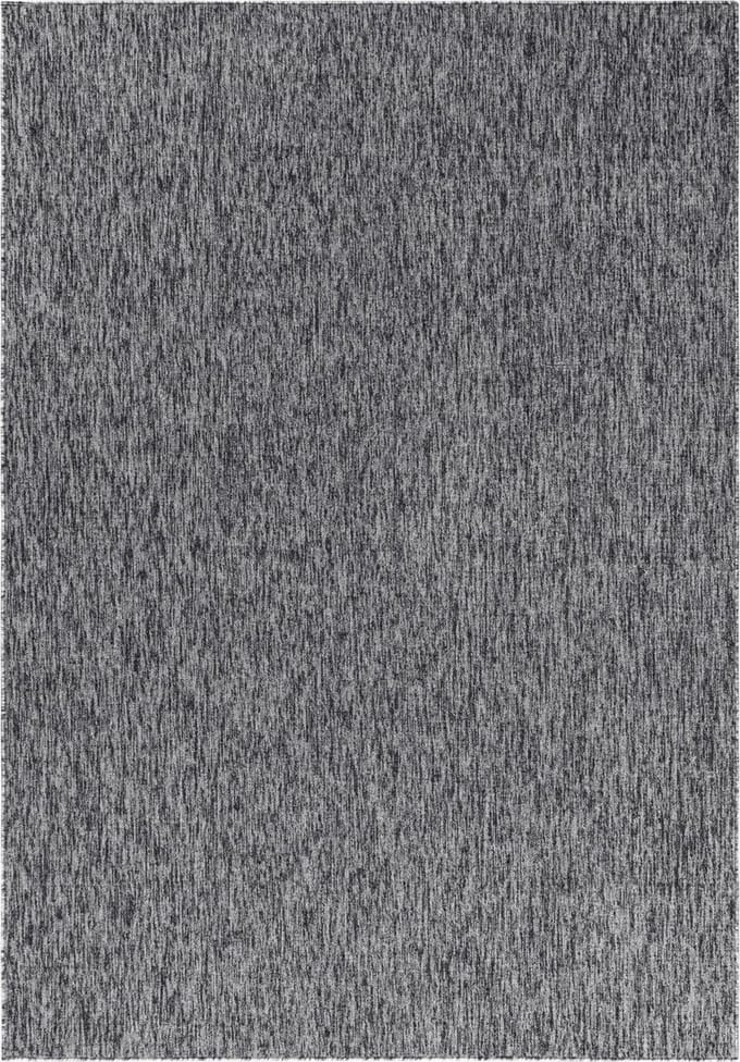 Modern laagpolig vloerkleed Nizza - grijs - 80x150 cm