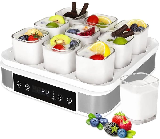 Florixa® Yoghurtmaker - Citruspers - Ijsmachine - Wit - ‎32cm x 32cm x 19cm