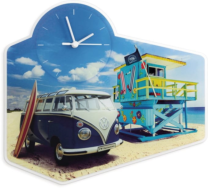 BRISA VW Collection - W T1 Bulli Bus wandklok van acrylglas
