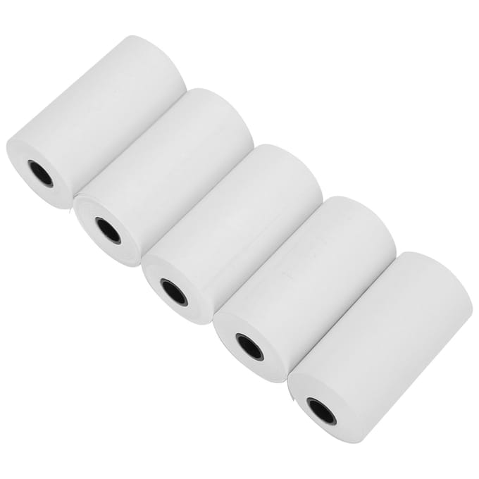 5 Rollen Thermisch Kassabonpapierrol Thermisch Papier voor Kantoormachine Kleine Printer white