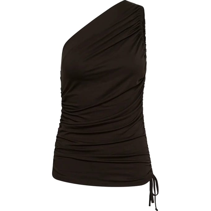 Dames-T-shirt Soaked in Luxury Hanadi One Shoulder