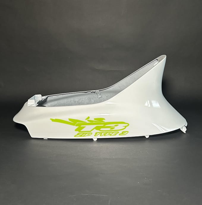 Piaggio Old Zip Stickerset - T3 - Fluor Geel
