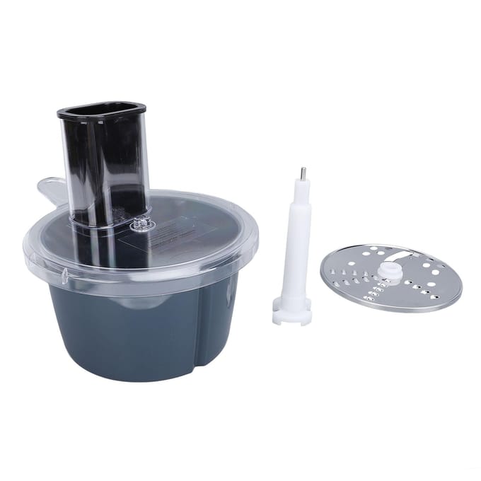 Foodprocessor Container Snijset Professioneel Hoge Efficiëntie Veilig Groentesnijder Hulpstuk L gray