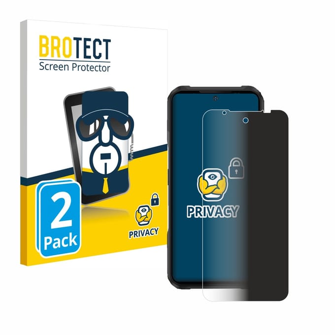 BROTECT - privacy screenprotector voor Doogee V20 Pro - Folie Beschermfolie Blauwlichtfilter 2 Stuks