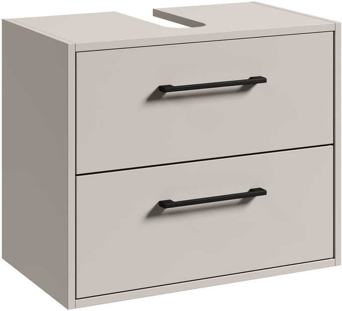 Badplaats Wastafelkast Florence 60 x 35 x 47 cm – Cashmere – Onderkast met Uitsparing