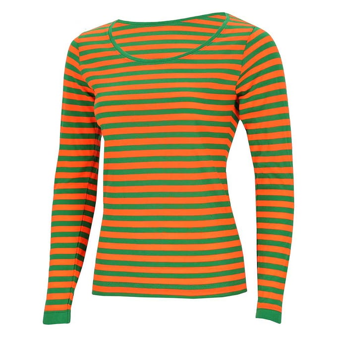 T-Shirt Dames Carnaval - Oranje/Groen - Kruikenstad - S