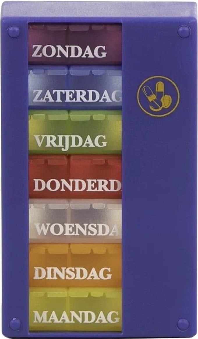 Pillendoos 7 dagen 3-vaks | Voor 1 week | Handig en praktisch | Able2