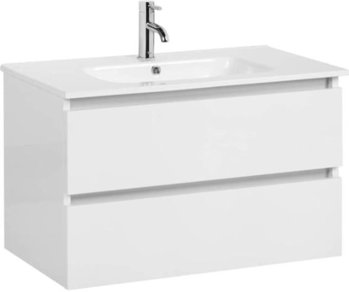 Ben Limara Badkamermeubel Set - 101x46,5x52 cm - Voorgemonteerd - Wit - Wastafelmeubel - Badmeubel