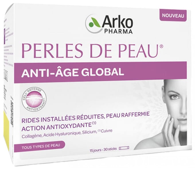 Arkopharma Global Anti-Ageing Skin Pearls 30 Sticks