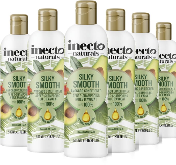 Inecto Naturals Avocado Silky Smooth Conditioner - 6 x 500ml - Voordeelverpakking