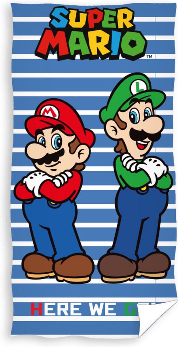 Super Mario Strandlaken - 70 x 140 cm - Katoen