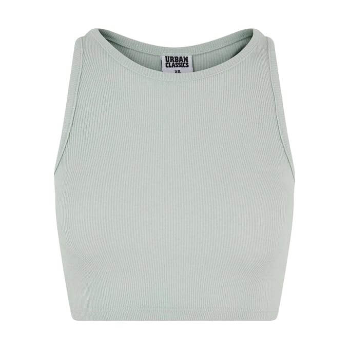 Urban Classics - Rib Crop top - L - Mintgroen