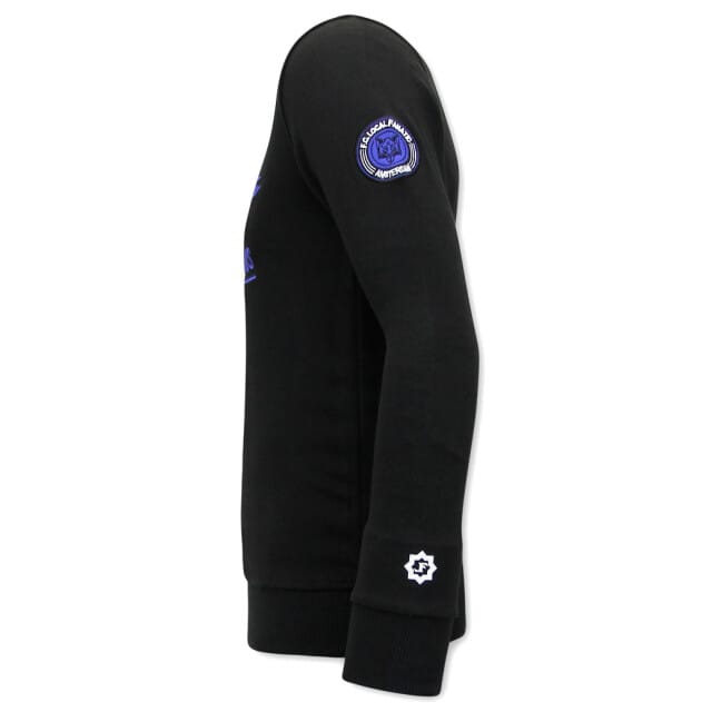 Heren Sweater - Athletic Dept. - Zwart / Blauw