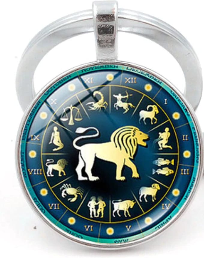 Leeuw sterrenbeeld sleutelhanger -horoscoop-sterrenbeeld-astrologie-gift-geschenk