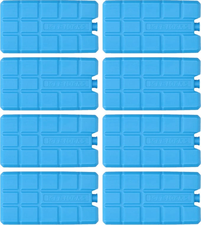 Koeltas of koelbox koelelementen - set van 8x stuks - 15 x 8 cm - 200 ml