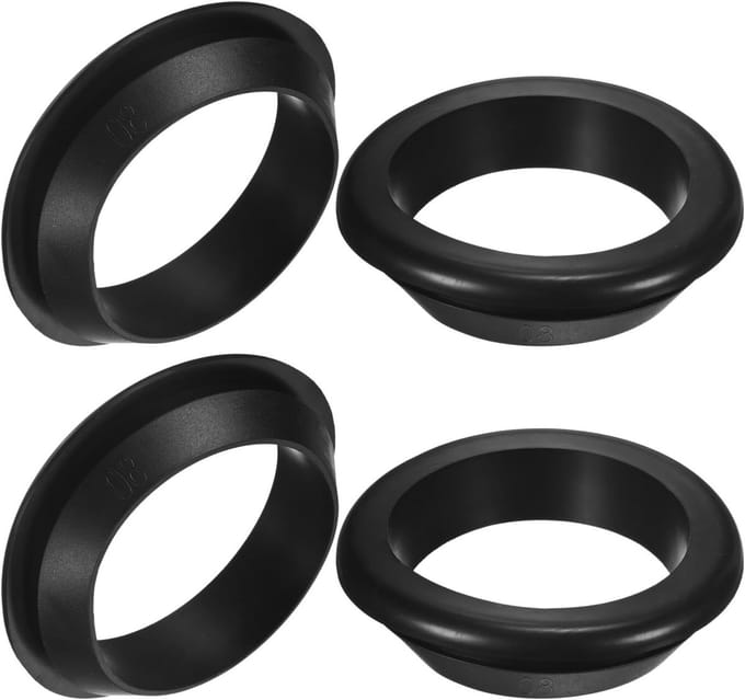 Solidchoice - 4-pack Rubberen Doorvoertules voor Kabels 80 mm Boorgat