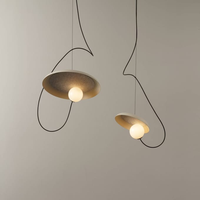 Milan Iluminación Milan Wire hanglamp Ø 24 cm nerts kleurig