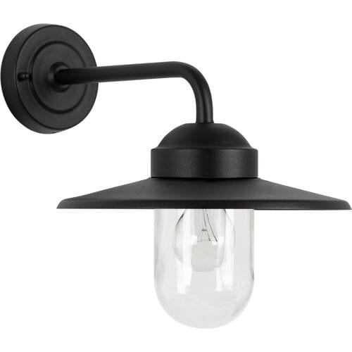 KS Verlichting Gusto Retro Stallamp Zwart met 8W Bewegingssensor LED
