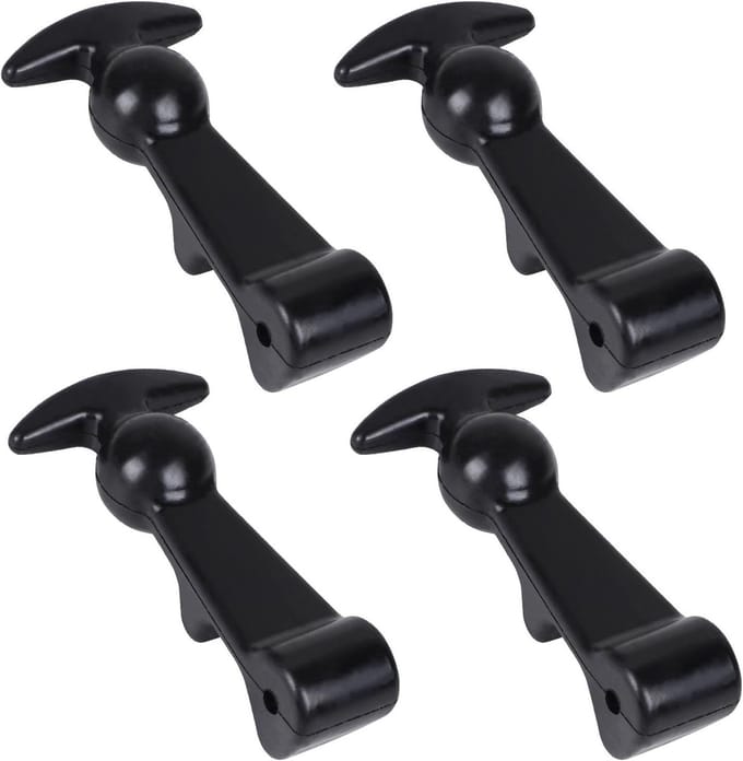 4X Elastische Bonnet Houder - Rubber Bonnet Lock T-Handle Spanner voor Tractor en Kasten Accessoires