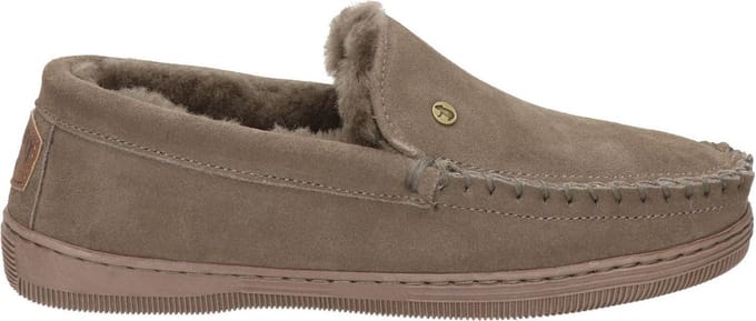 Warmbat Grizzly Suede Heren Sloffen - Grijs