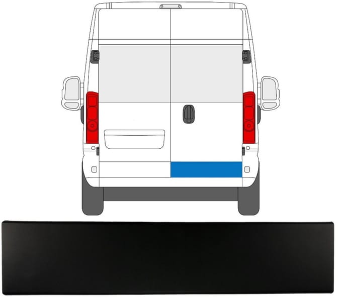 Sierlijst achterdeur voor Opel Movano 2021-2026 / Rechts