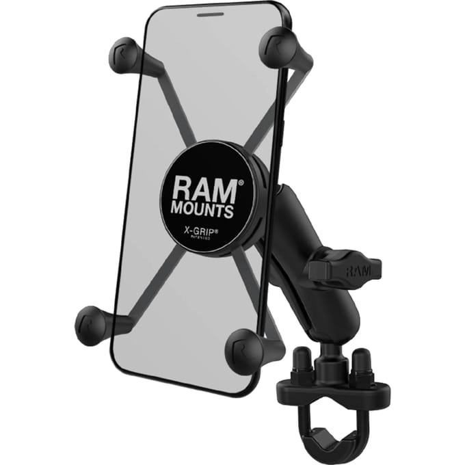 RAM Mounts X-Grip® U-Bolt Telefoonhouder Fiets / Scooter / Motor - Universeel - Groot - Zwart