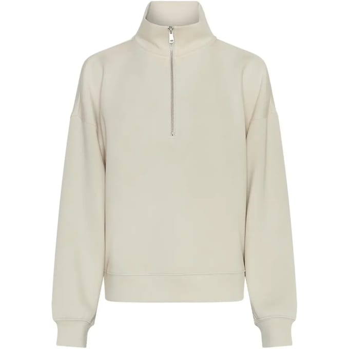 Dames-sweatshirt met 1/4 rits Moss Copenhagen HIlliana Ima Q