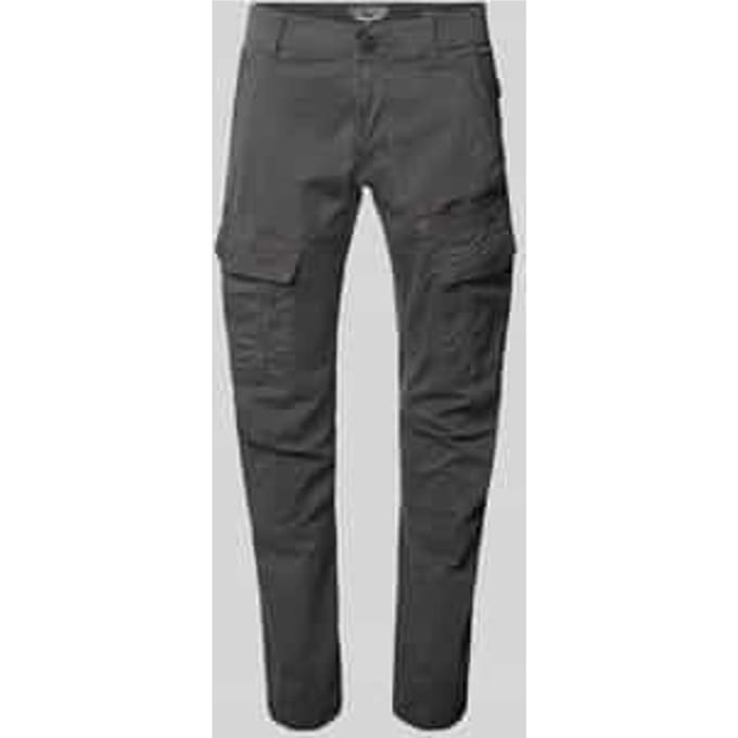 tapered fit cargobroek met labelstitching