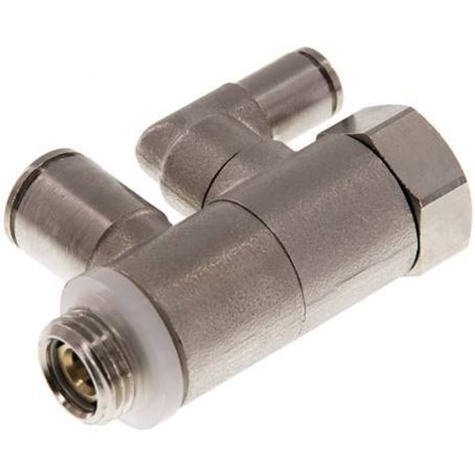 8mm & G1/4'' Indirect Gestuurde Vernikkeld Messing Terugslagklep Buitendraad Insteekkoppeling 0.5-10 bar