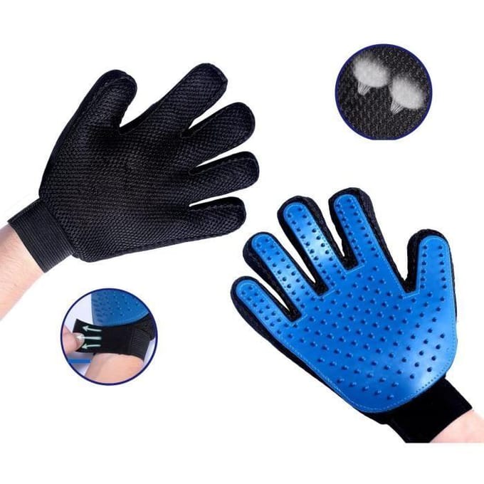 Gant de toilette - Doux - Bleu - Épilation - Massage - Nettoyage bleu
