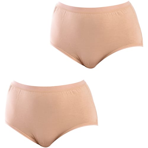 Verpakking van 2 Dames Hoge Taille Bamboe Onderbroeken Q908